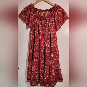 Max Studio Red Floral Dress